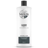 Nioxin шампунь очищающий для натуральных истонченных волос 300 мл, 1000 мл